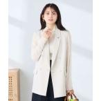 a.v.v /a-*ve*ve[.../UV cut ]linen Like стрейч двойной жилет жакет 