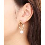 Yahoo! Yahoo!ショッピング(ヤフー ショッピング)a.v.v / アー・ヴェ・ヴェ 【イヤリング】パール調フープイヤリング