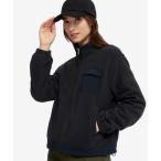 AIGLE / エーグル POLARTEC MICRO FLEECE ショート丈 異素材切替え パフスリーブマイクロフリースジャケット