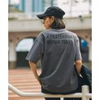 AIGLE / エーグル 【EC限定】AIGLE オーバーサイズバックプリントロゴ 半袖Tシャツ