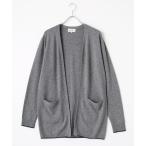 ショッピングファッションセール対象商品 TAKASHIMAYA OUTLET / タカシマヤ アウトレット ブラックフライデー期間限定『アウトレット対象商品』カシミヤボタンレスロングカーディガン