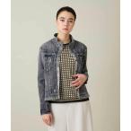 HIROKO KOSHINO / Hiroko Koshino цельный стрейч Denim воротник-стойка жакет / сделано в Японии /...