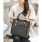 Samantha Thavasa / サマンサタバサ ST Jacquard シルエット スクエアトートバッグ