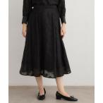 LAURA ASHLEY / ローラ アシュレイ 【セットアップ可】ランズウィック柄 刺繍フレアスカート