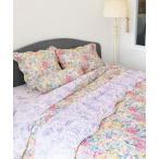 ショッピングエヴァ LAURA ASHLEY / ローラ アシュレイ エヴァリンガムメドウ柄 水洗いキルトマルチカバー 250×200cm