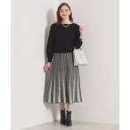 ITS'DEMO /itsu demo [ уборная возможно ] flair юбка вязаный выставить 