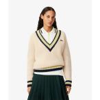 LACOSTE / ラコステ ヘビーウェイト ウールチルデンニットセーター / Vネックニットセーター