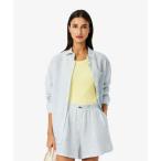 ショッピングラコステ LACOSTE / ラコステ リネンストライプオーバーサイズシャツ