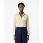 LACOSTE / ラコステ リブニットカラーポプリンシャツ / ストライプシャツ