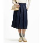 ショッピングラップ LACOSTE / ラコステ アシンメトリーデニムプリーツラップスカート