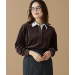 LACOSTE / ラコステ ルーズシルエット サイドスリット ベロアポロシャツ