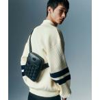 LACOSTE / ラコステ NOMOGRAMME スプレットレザー モノグラムショルダーバッグ