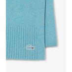 LACOSTE / ラコステ フレンチメイドシルクブレンドウールニットマフラー