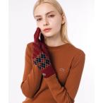 LACOSTE / ラコステ フレッシュカラーアーガイルニットグローブ