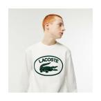 LACOSTE / ラコステ 【EC限定】フロッキーオーバルクロッククルーネックスウェット