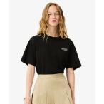 ショッピングラコステ LACOSTE / ラコステ ネーム＆ワニロゴパッチオーバーサイズ半袖Tシャツ