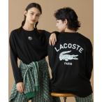 LACOSTE / ラコステ オーバーサイズ PARISロゴ ヘビーウェイト 長袖Tシャツ / ロンT