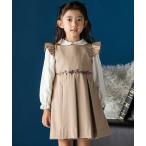 BeBe Petits Pois Vert / �x�x �v�` �|�� ���F�[�� �t�����t���^�b�N���{���|�C���g�W�����p�[�X�J�[�g(95~150cm)