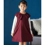 BeBe Petits Pois Vert / �x�x �v�` �|�� ���F�[�� �t�����g���{���^�b�N�W�����p�[�X�J�[�g(95~160cm)