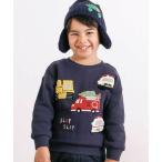 ショッピングSlip SLAP SLIP / スラップ スリップ 【裏起毛】はたらくくるまイヌ恐竜サガラ刺しゅうトレーナー(80~130cm)