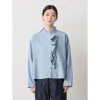 ショッピングダンガリー MidiUmi / ミディウミ MidiUmi ダンガリーズラッフルシャツ