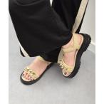 Bridget Birkin / ブリジットバーキン 【PARADIS COULEUR】アンクルストラップ厚底チェーンサンダル-(32115P)