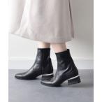 Bridget Birkin / ブリジットバーキン 【PARADIS COULEUR】パールヒールストレッチショートブーツ