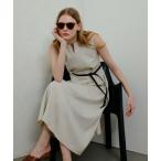 allureville / アルアバイル リネンライクオックスノースリワンピース