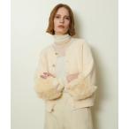 ショッピング毛皮 allureville / アルアバイル ラビットカフクレイジー釦2WAYプルオーバー