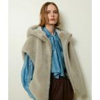 ショッピングセール価格 allureville / アルアバイル フェイクミンクファーフーディーブルゾン