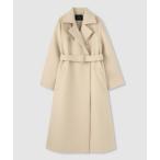 ショッピングロングコート allureville / アルアバイル スプリットラグランロングコート