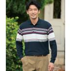 TAKASHIMAYA Style Plus /takasimaya стиль *pryu окантовка рубашка-поло с длинным рукавом 