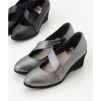 BeauFort / ビューフォート ななめストラップウェッジソールパンプス