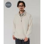 URBAN RESEARCH / Urban Research [ специальный заказ ]THOUSAND MILE×URBAN RESEARCH вязаный флис половина Zip тянуть over 