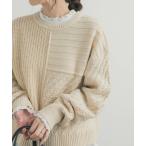 URBAN RESEARCH DOORS / アーバンリサーチ ドアーズ パッチワーク柄袖ボリュームニット