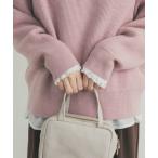 ショッピングフリル URBAN RESEARCH DOORS / アーバンリサーチ ドアーズ ピンタックフリルスタンドカラーブラウス