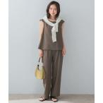 URBAN RESEARCH ROSSO / Urban Research rosso [UR TECH DRYLUXE]F by ROSSO French блуза + широкий брюки 