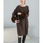 URBAN RESEARCH ROSSO / アーバンリサーチ ロッソ 『WEB限定』ファードッキングニットミニワンピース