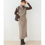 URBAN RESEARCH ROSSO / Urban Research rosso F by ROSSO твид половина ZIP тянуть over + юбка 