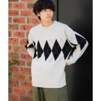 SENSE OF PLACE by URBAN RESEARCH / センスオブプレイス バイ アーバンリサーチ アーガイルクルーネックセーター
