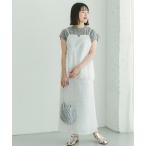 URBAN RESEARCH ITEMS / Urban Research item z перо бахрома топ × юбка комплект 