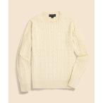 ショッピングケーブル Brooks Brothers / ブルックス ブラザーズ スーピマコットン ケーブル クルーネックセーター