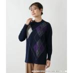 Leilian / レリアン アーガイル柄クルーネックニット【Leilian WHITE LABEL】