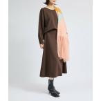 ROPE' / ロペ 梨地フレアスカート/セットアップ対応【Sサイズフェア対象】