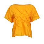 ショッピングローン YACCOMARICARD / ヤッコマリカルド ローンつまみピンタック フレンチ袖 Tブラウス