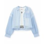 ショッピングメゾピアノ mezzo piano junior / メゾピアノジュニア 【人気商品再入荷】【直営店で取り扱い無し】シアーシャツ＆リブTシャツセット