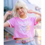 ショッピングメゾピアノ mezzo piano junior / メゾピアノジュニア 復刻♪ レインボーベリエちゃんリンガーTシャツ