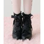 ショッピングメゾピアノ mezzo piano junior / メゾピアノジュニア サテンリボンスカラップショートブーツ