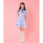 ショッピングメゾピアノ mezzo piano junior / メゾピアノジュニア ティアードシャツミニワンピース