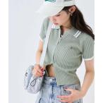 ショッピングlovetoxic Lovetoxic / ラブトキシック 【LTXC】半袖衿ラインジップニット